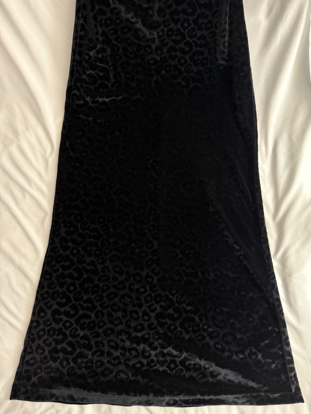 Vintage 90’s Rampage Black Velvet Fit & Drape Leopard Print Dress - Small - Picture 11 of 12